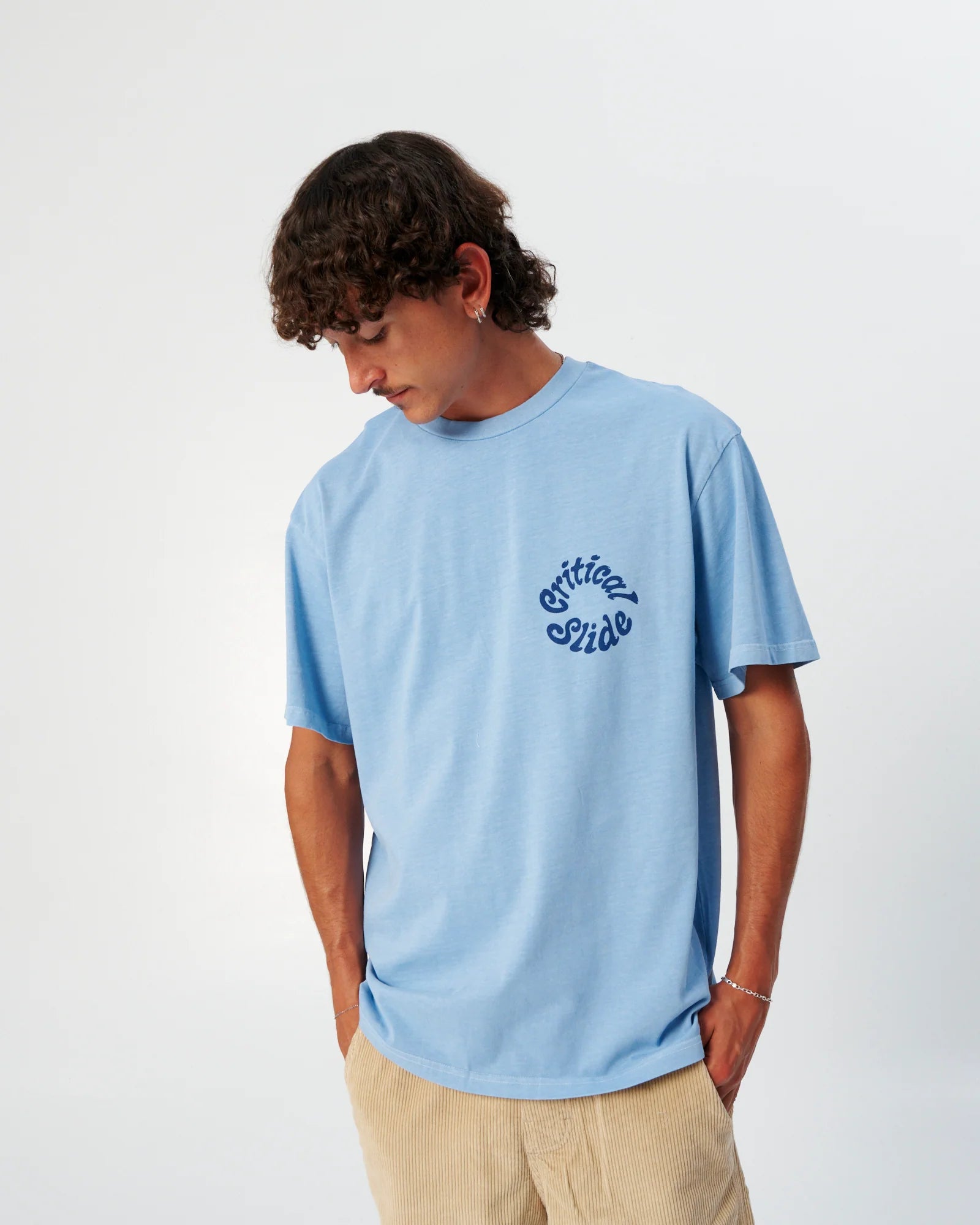 Critical Spiral Tee - Powder Blue