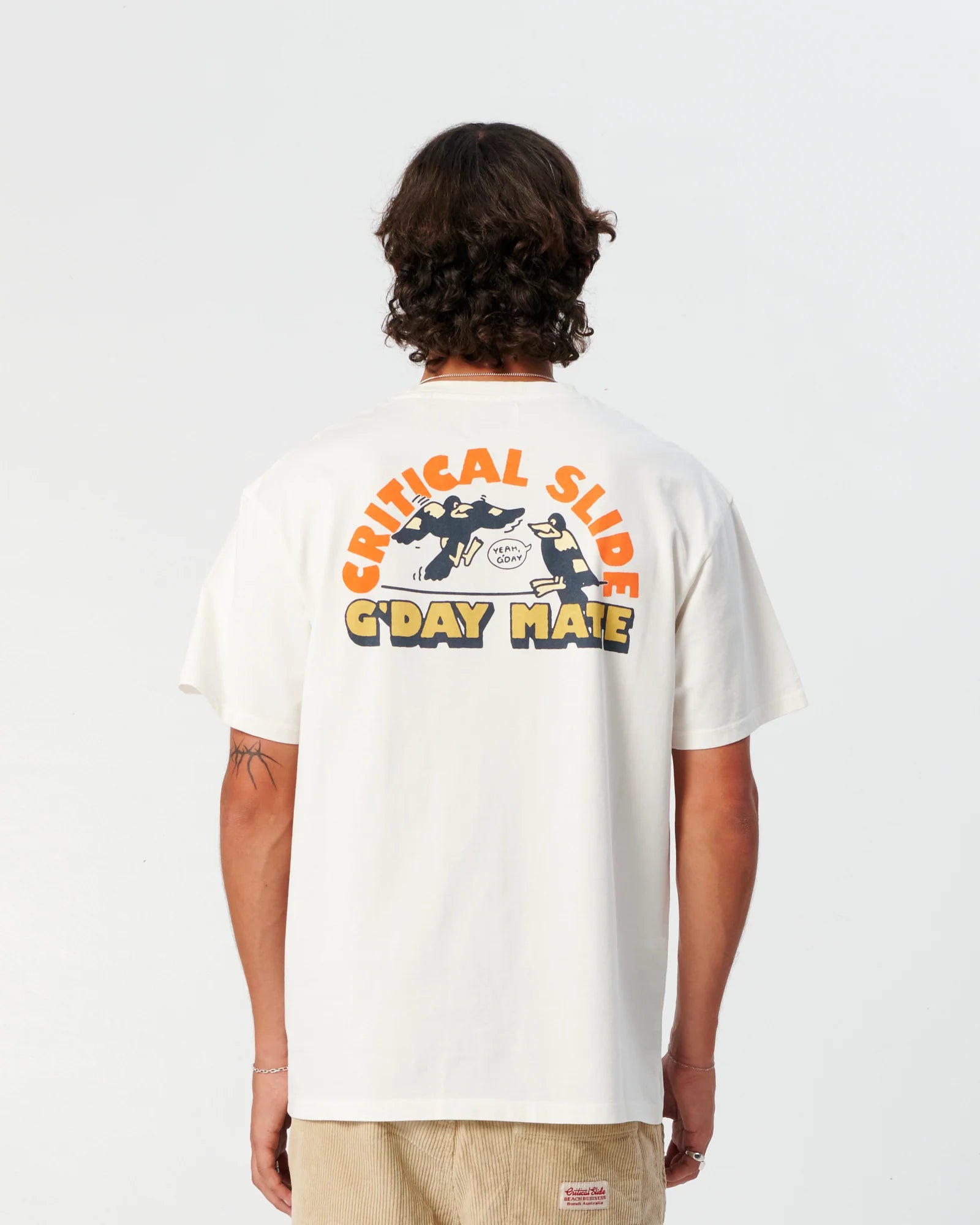 Gday Mate Tee - Vintage White