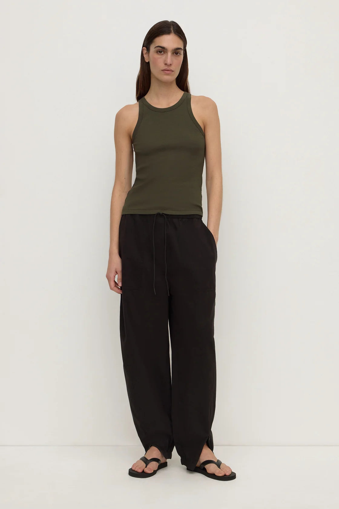 Tabitha Rib Tank – Dark Military