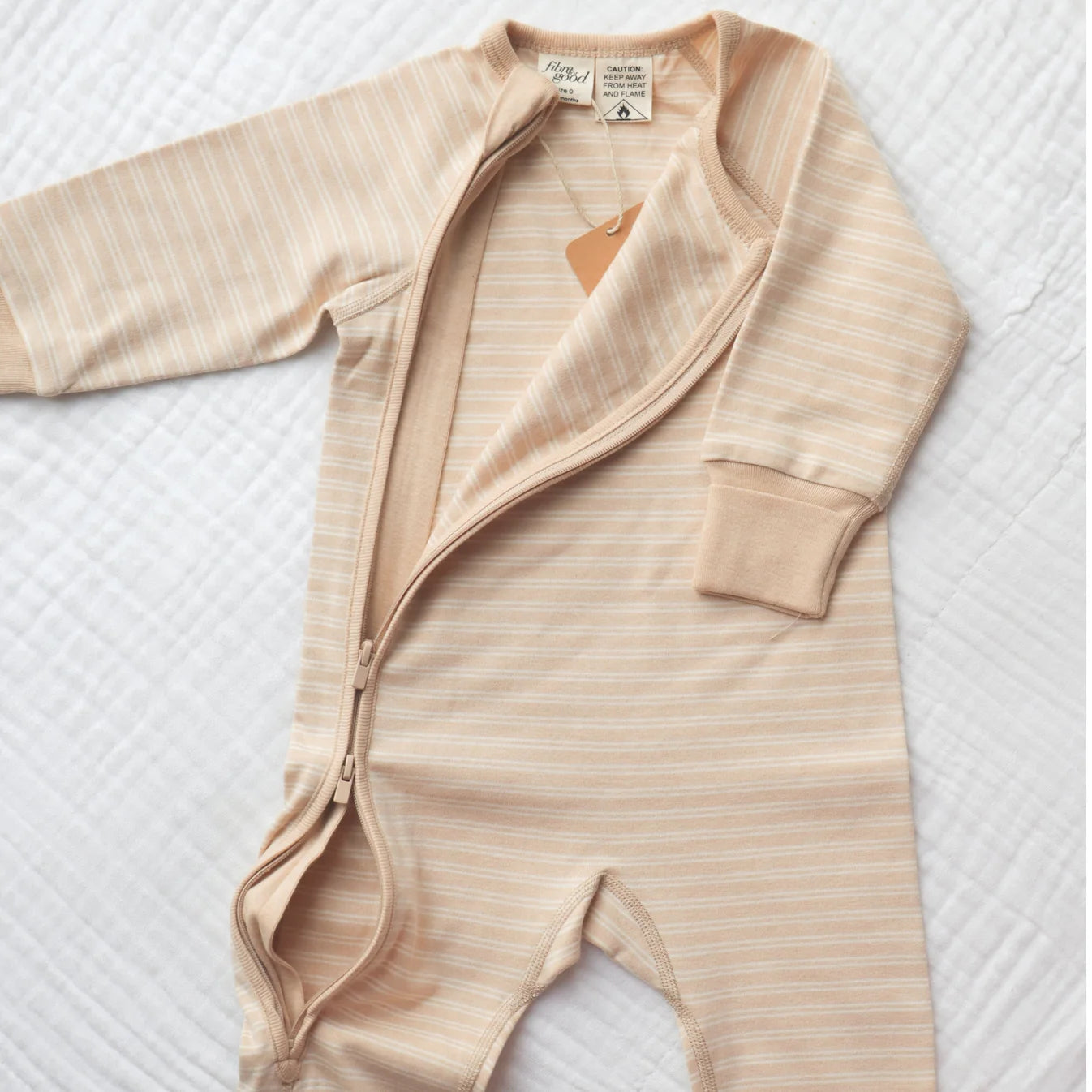 Organic Stripe Baby Romper