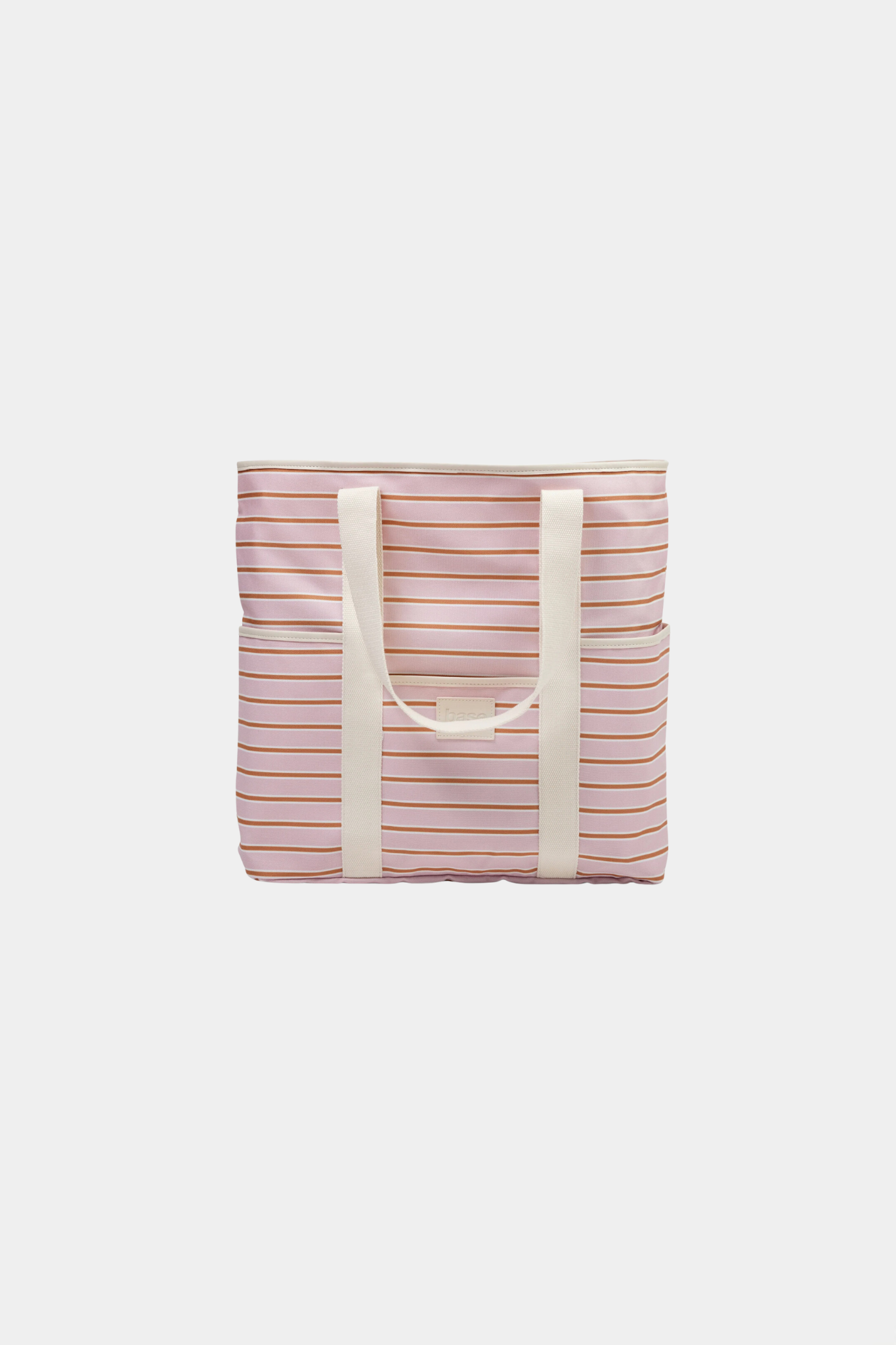 Beach Base - Soft Pink / Rust Stripe