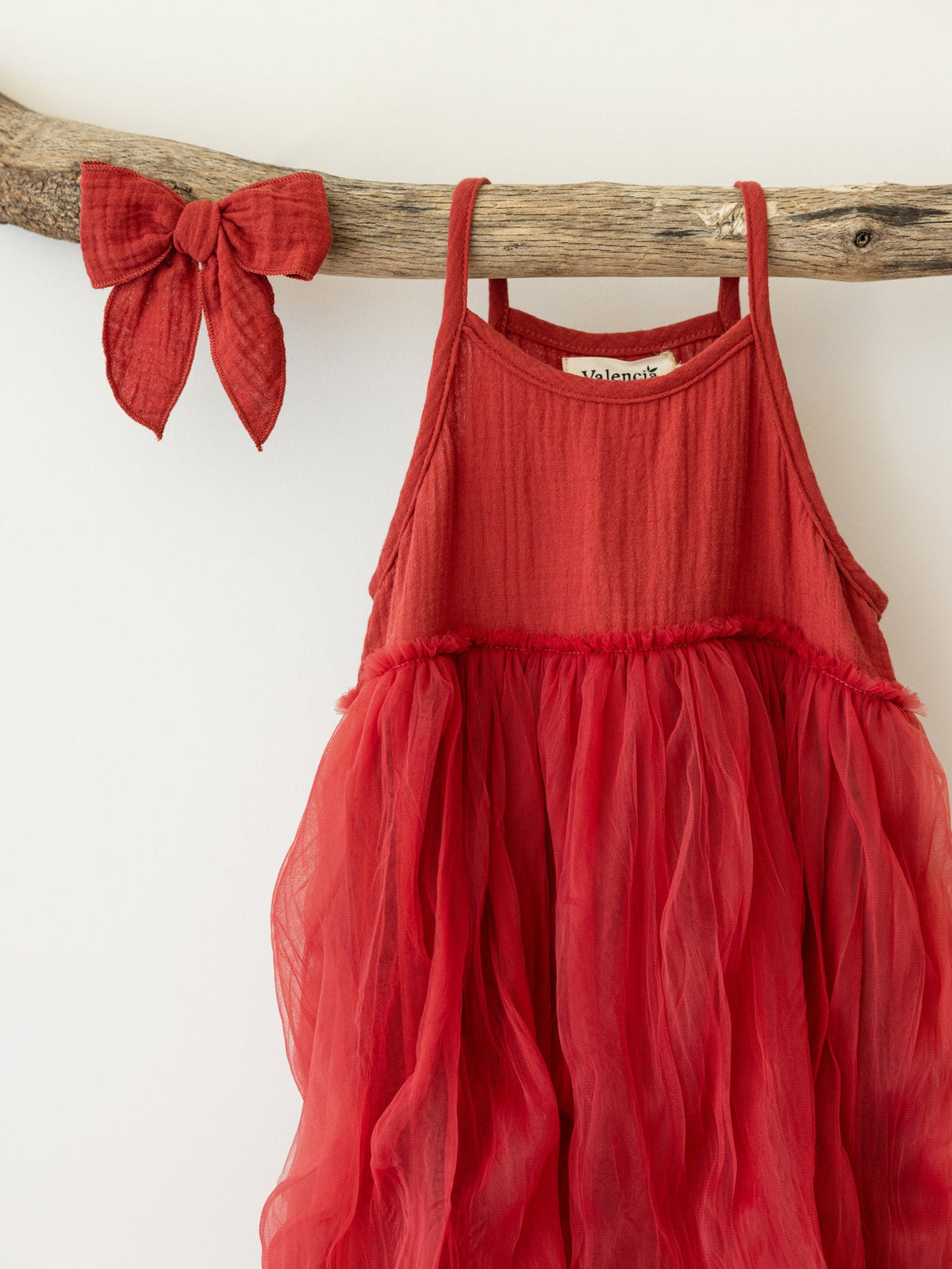 Cotton Bow - Christmas Red