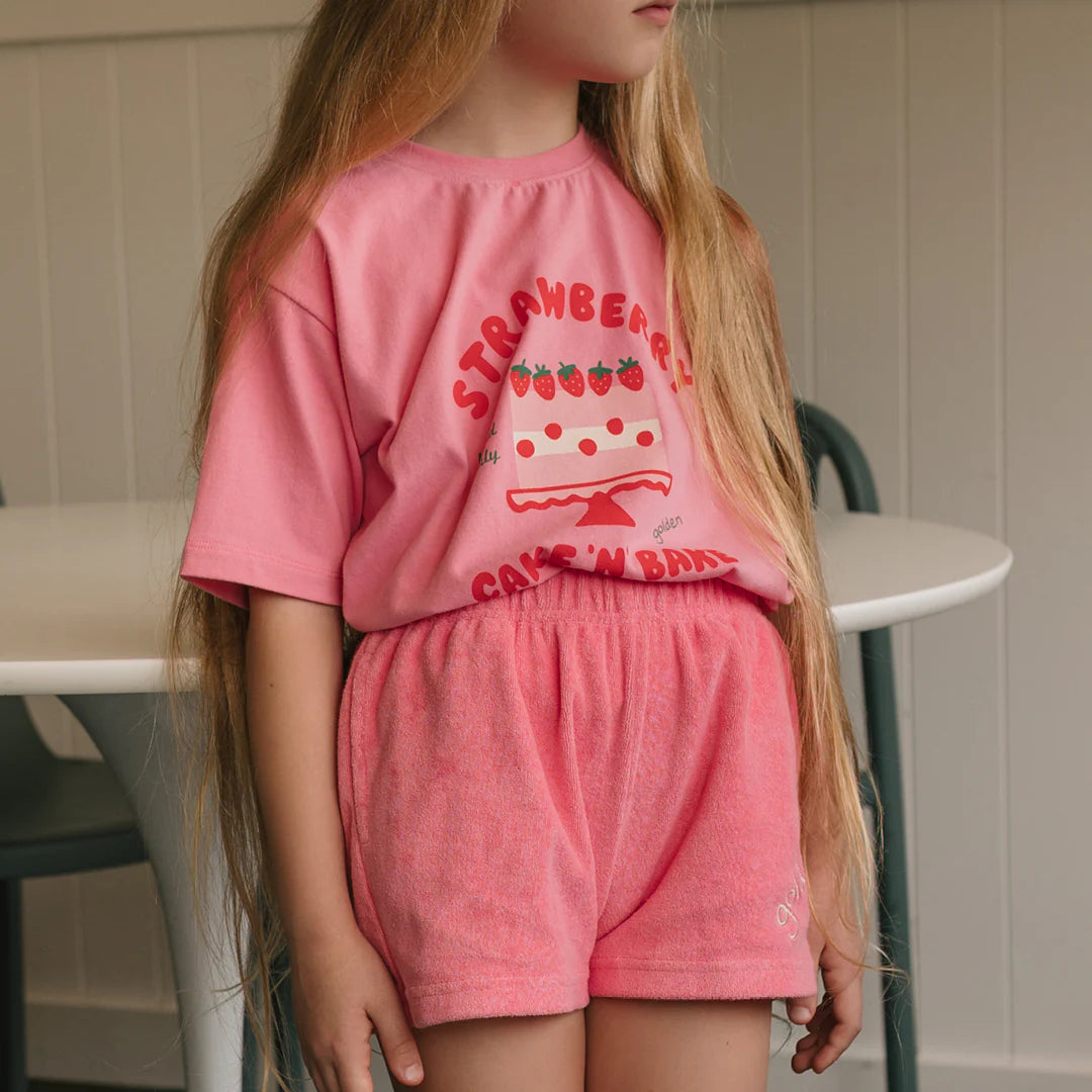 Cake 'n' Bake Mid Sleeve Tee - Meringue Pink
