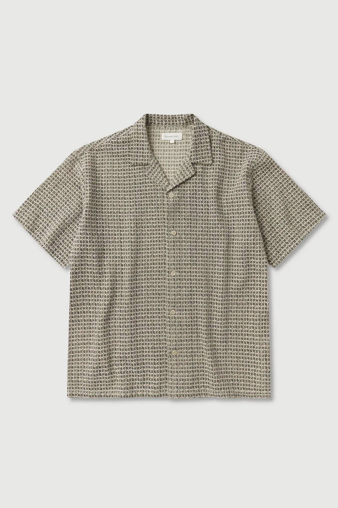 Watson Short Sleeve Shirt - Cream & Black