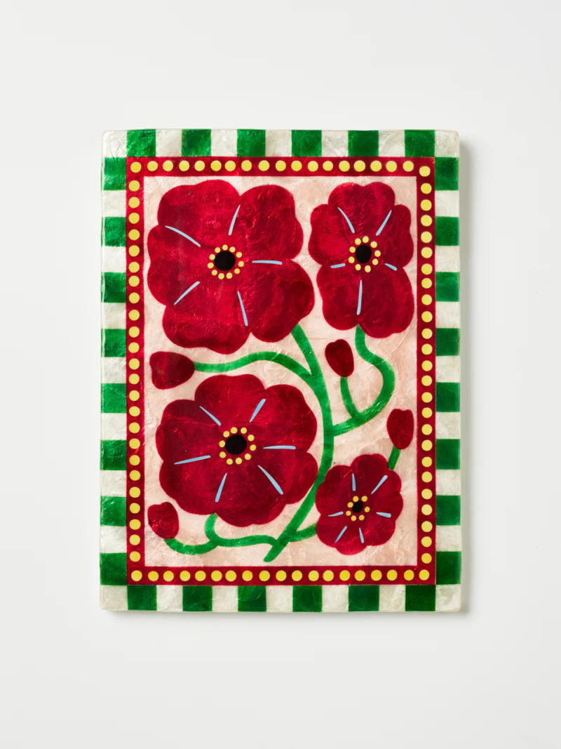 Bloom Nouveau Wall Tile - Wine