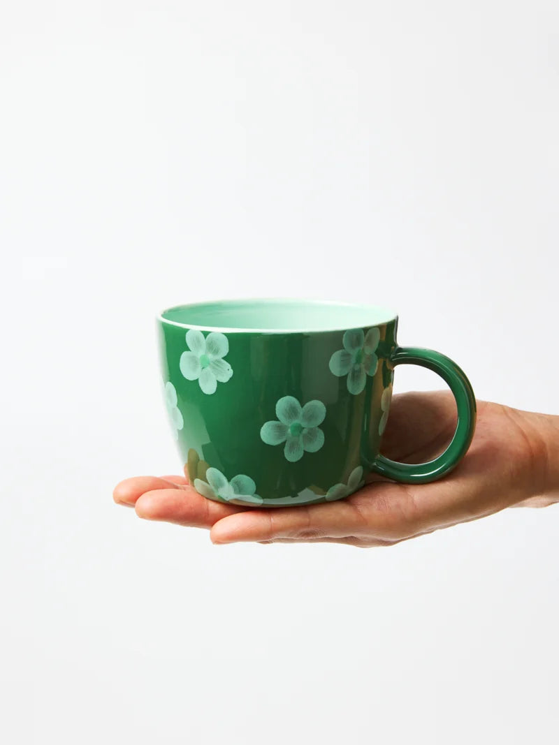 Chino Daisy Mug - Green