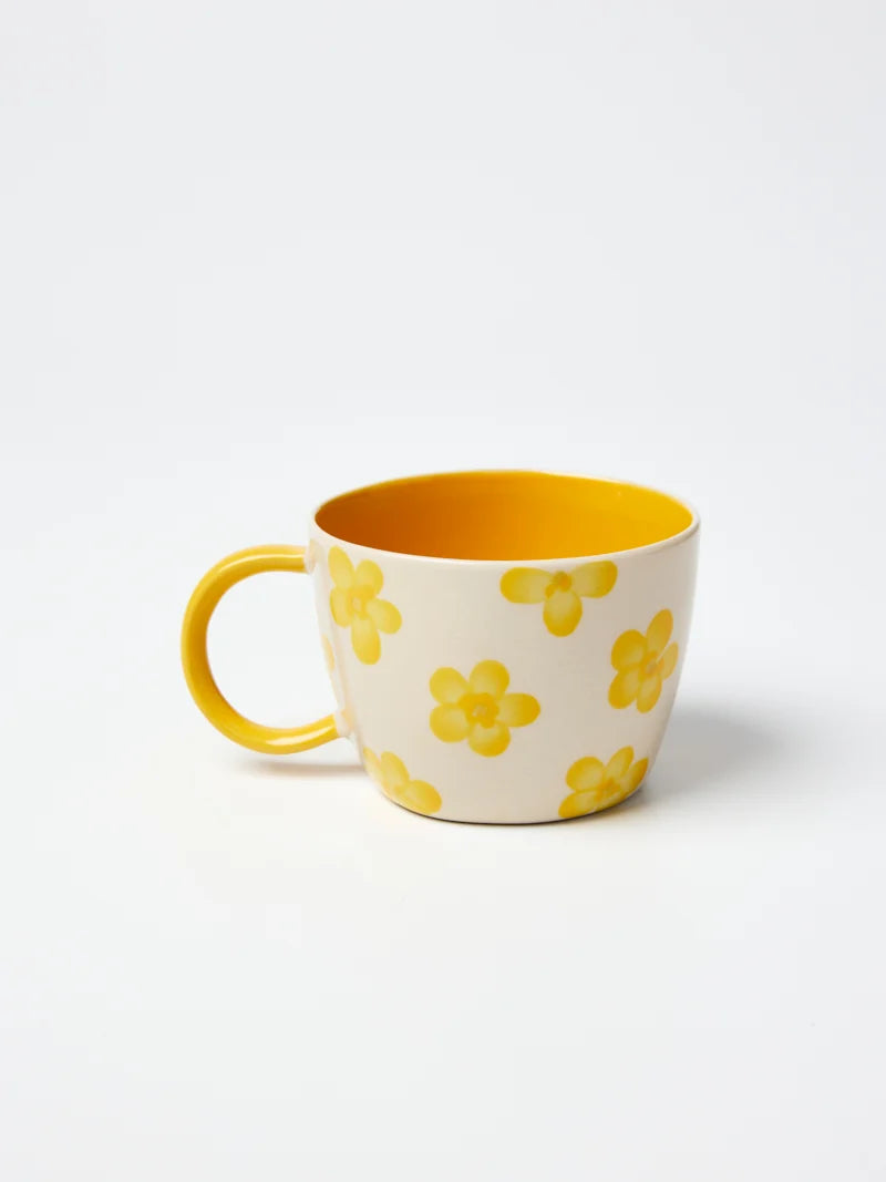 Chino Daisy Mug - Mustard