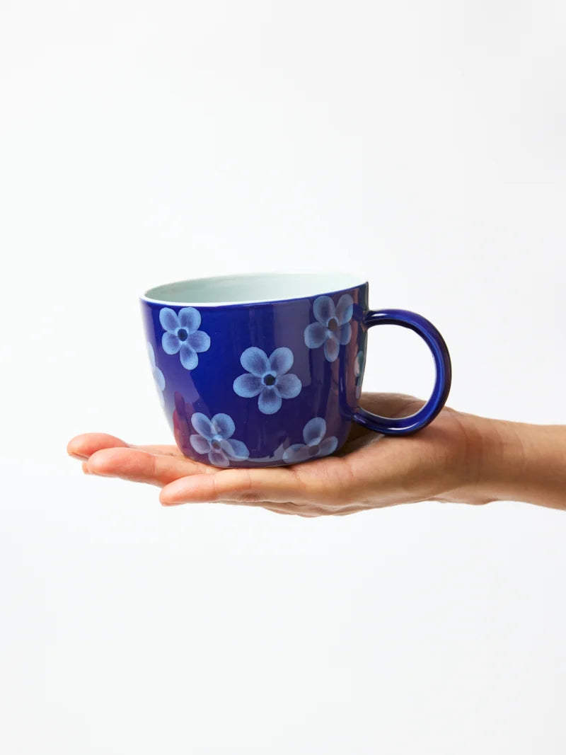 Chino Daisy Mug - Navy