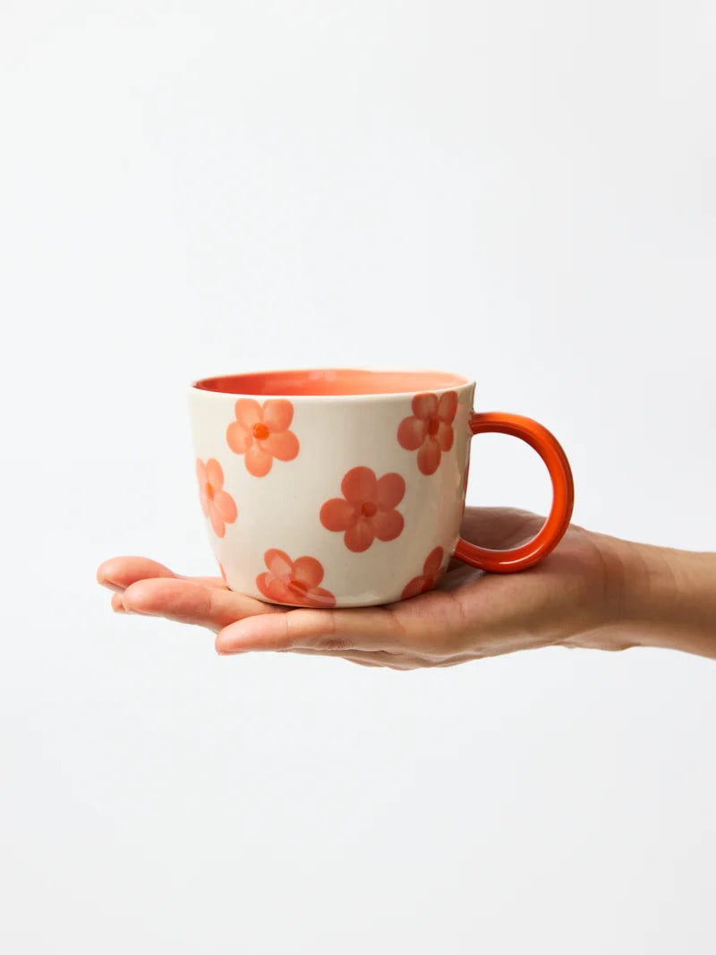 Chino Daisy Mug - Peach