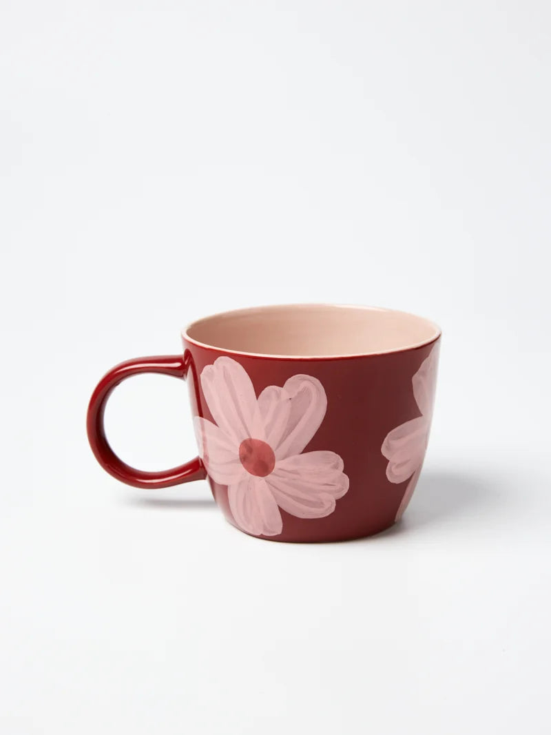 Boss Chino Daisy Mug - Wine