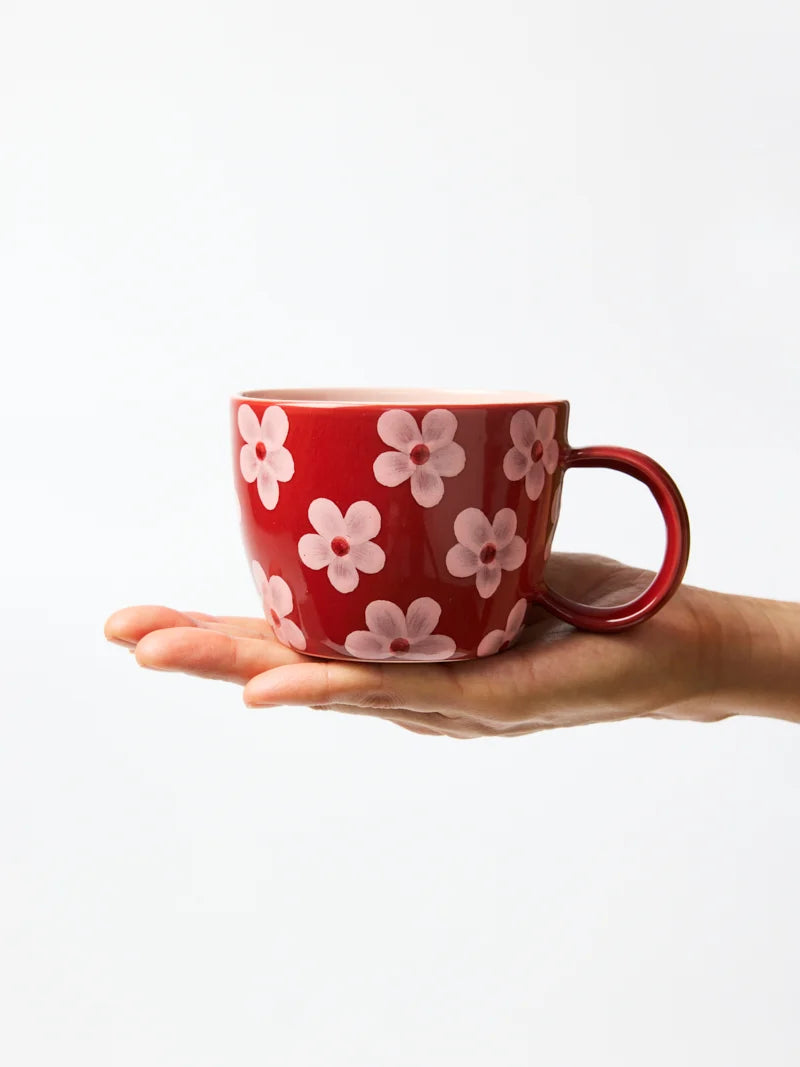 Chino Daisy Mug - Wine