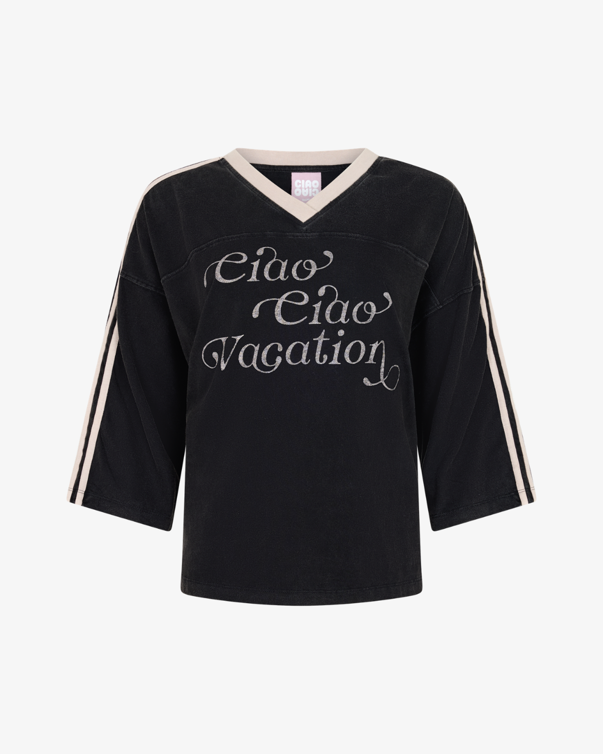 Vacay Crop Tee - Black