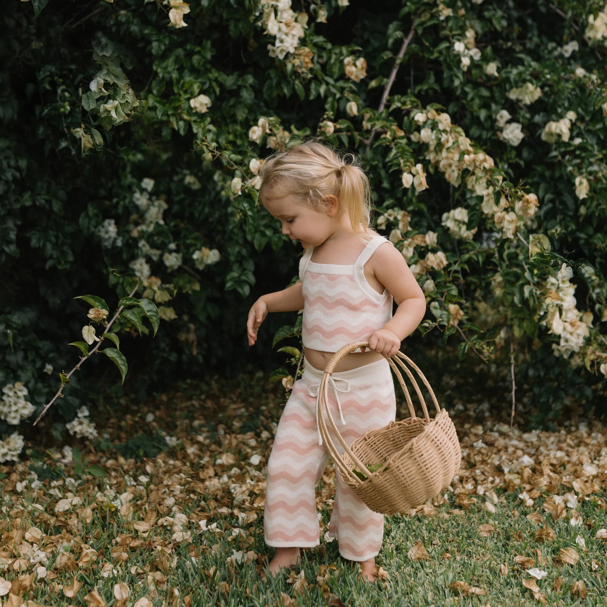 Seashore Knit Set - Strawberry & Cream