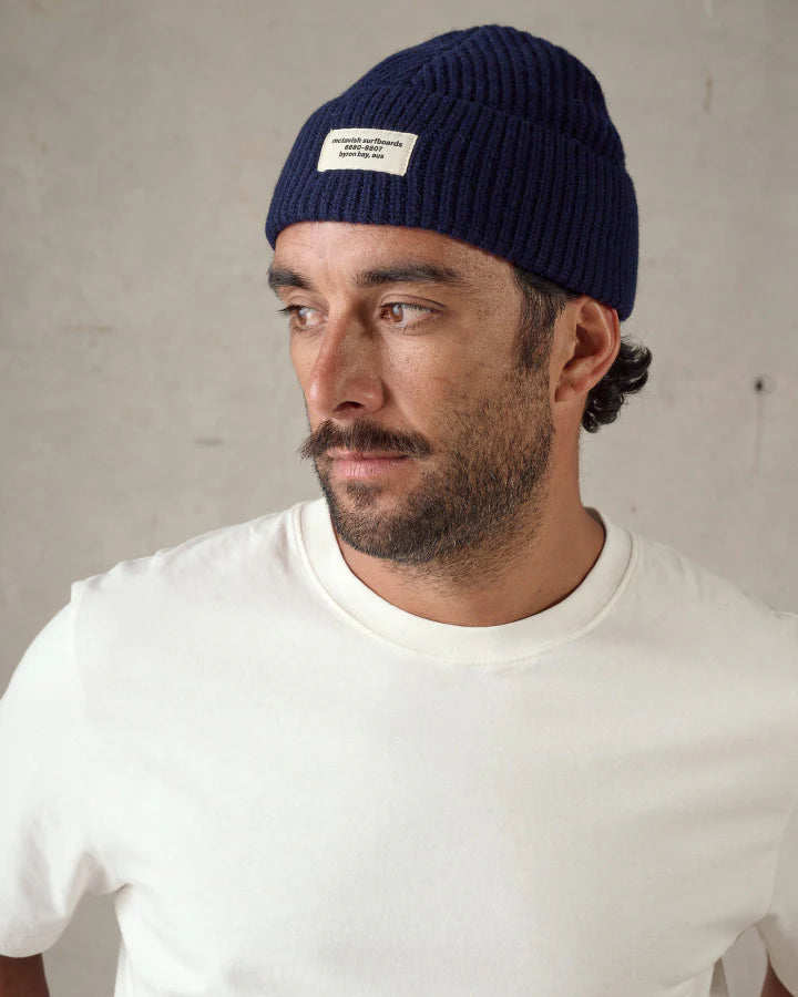 Fisherman Beanie - Dark Blue