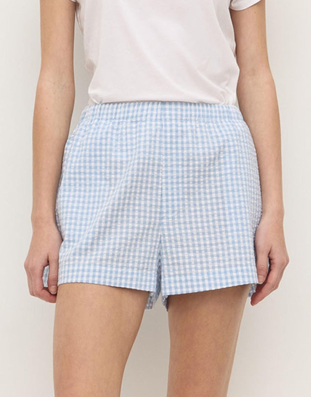 Ainslee Shorts - Blue Check