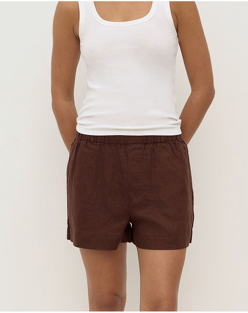Everyday Linen Short - Espresso
