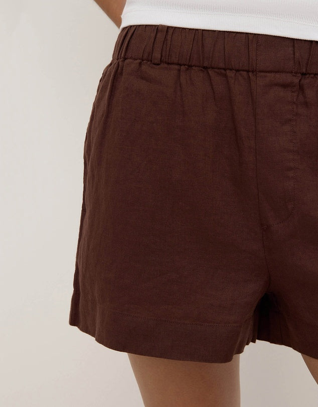 Everyday Linen Short - Espresso