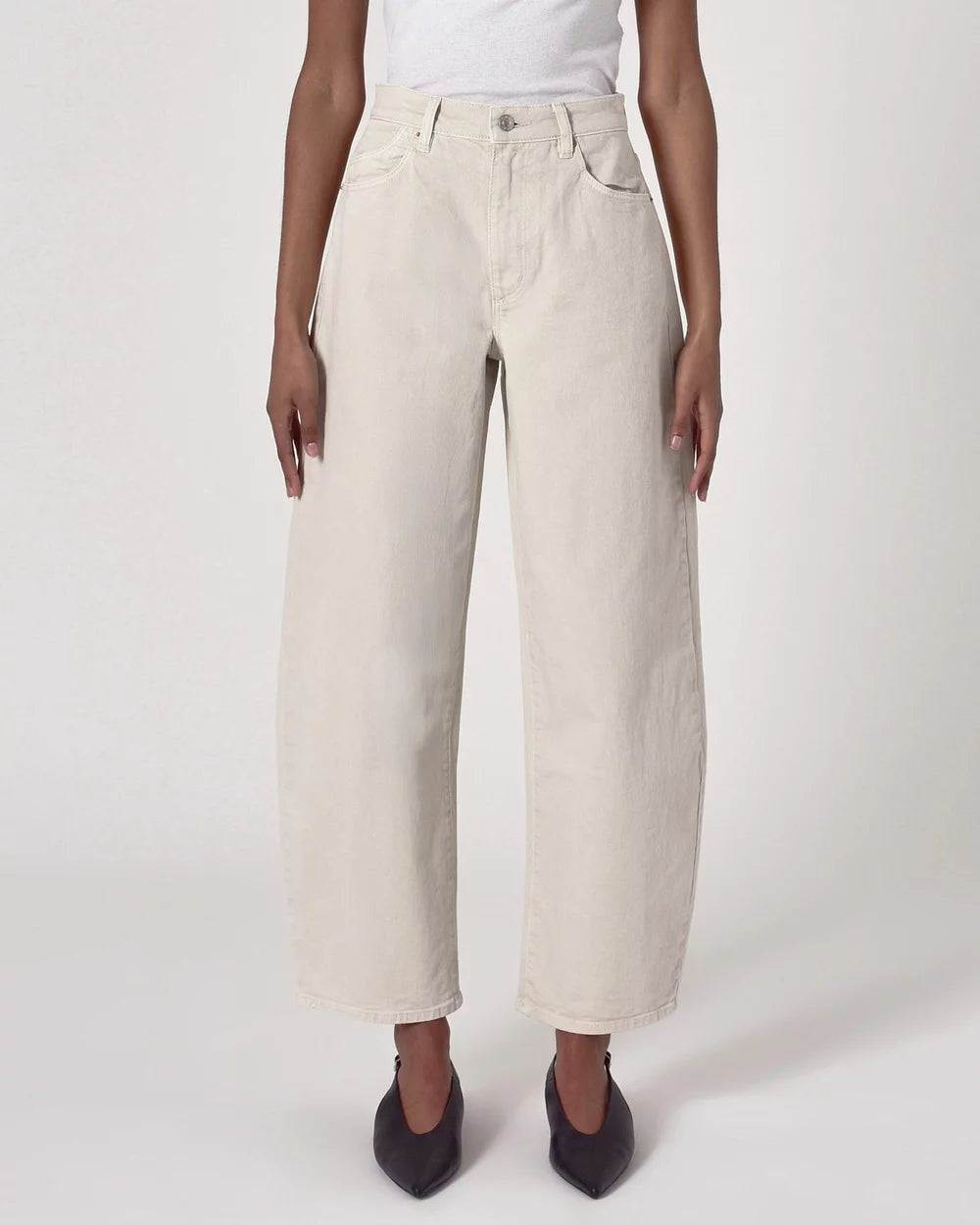 Gigi Barrel Jean - Salt