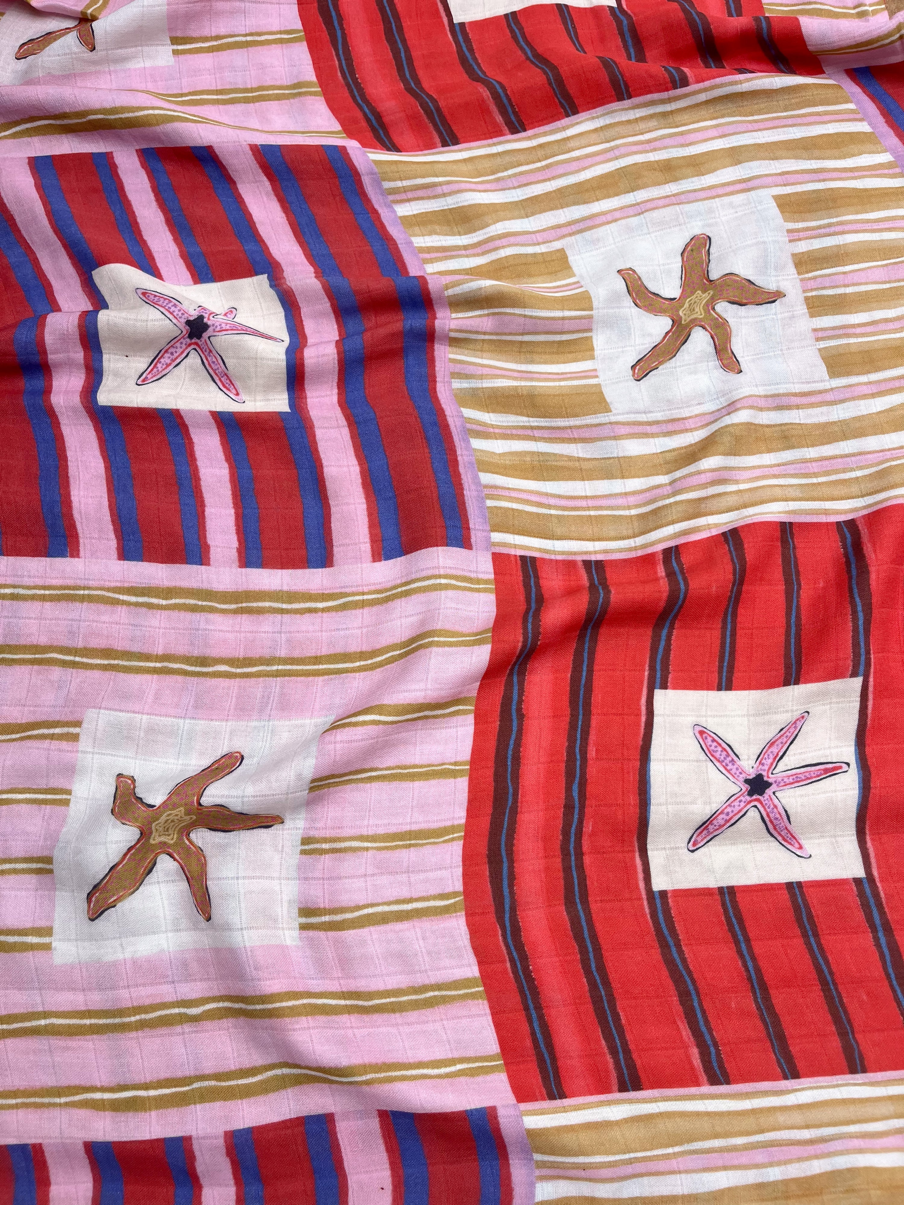 Bamboo & Cotton Wrap - Garden Market