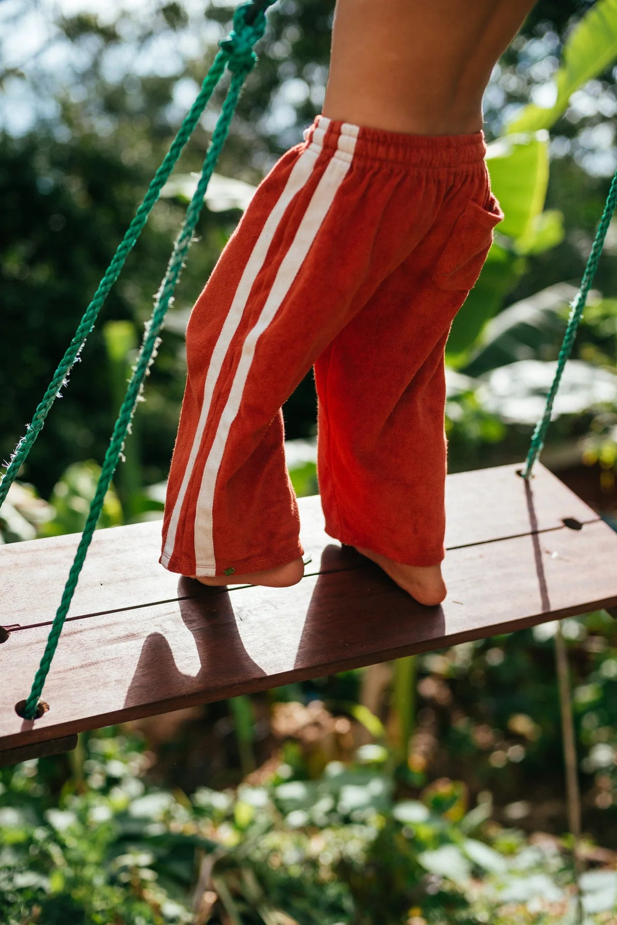 Mini Terry Pant - Red