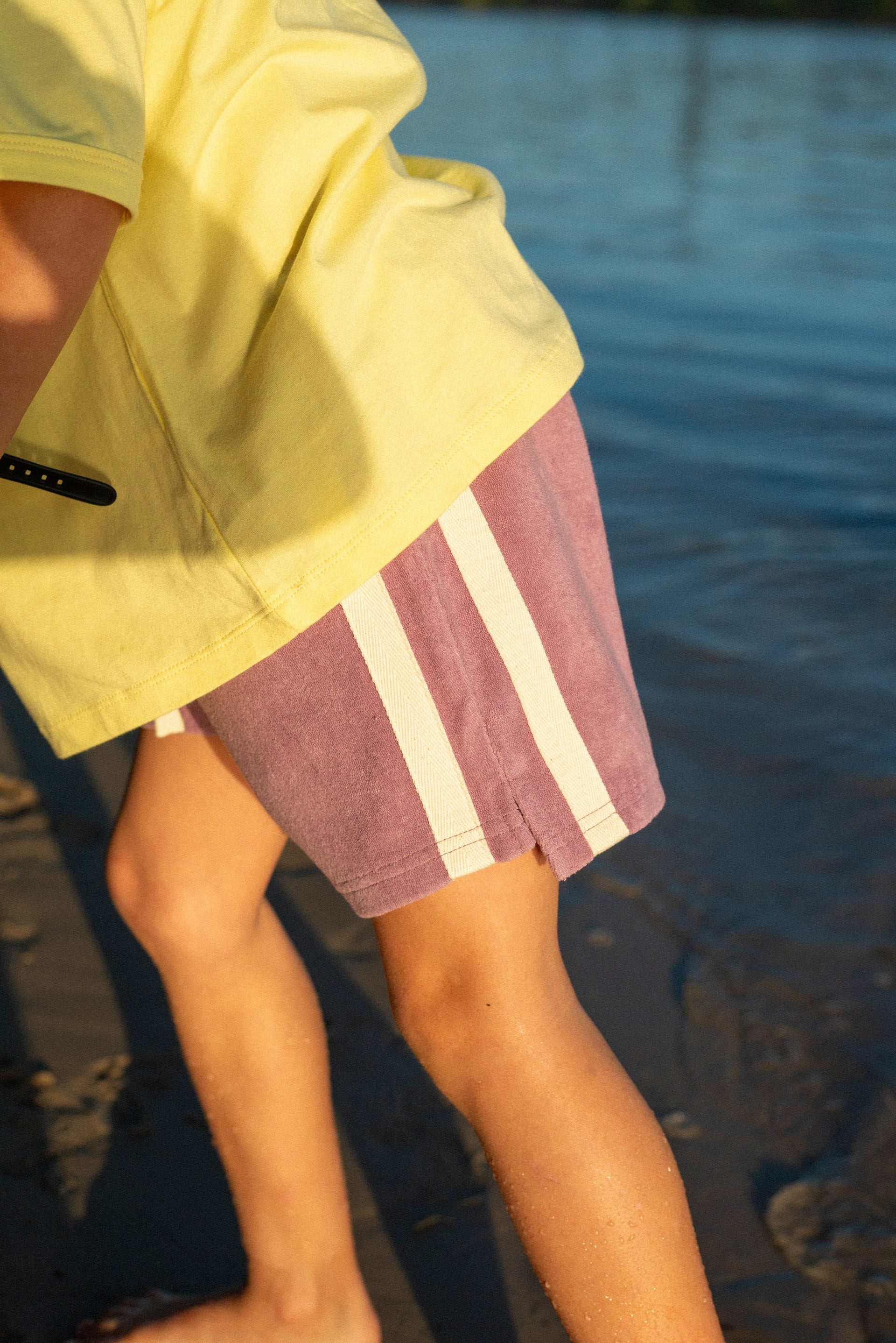 Mini Terry Towelling Shorts - Jacaranda