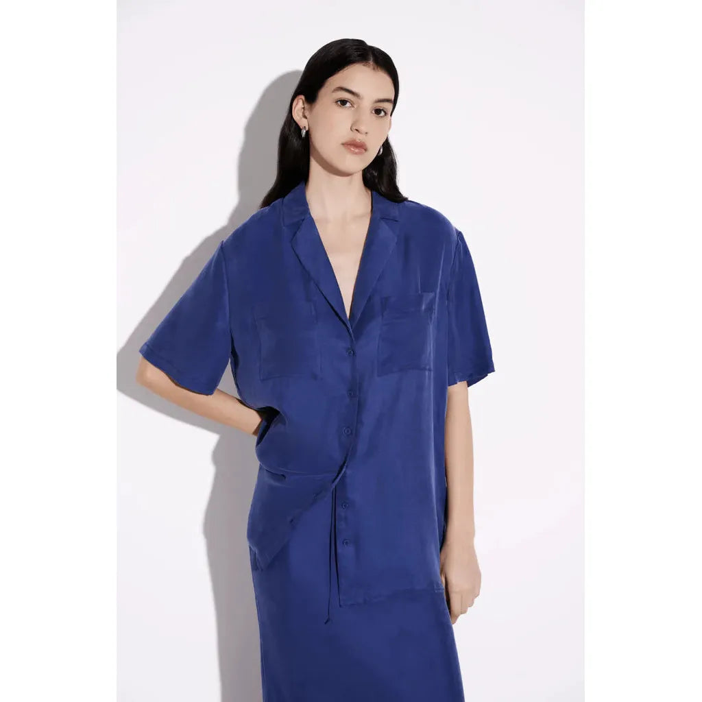 Nude Lucy Lucia Cupro Shirt - Indigo