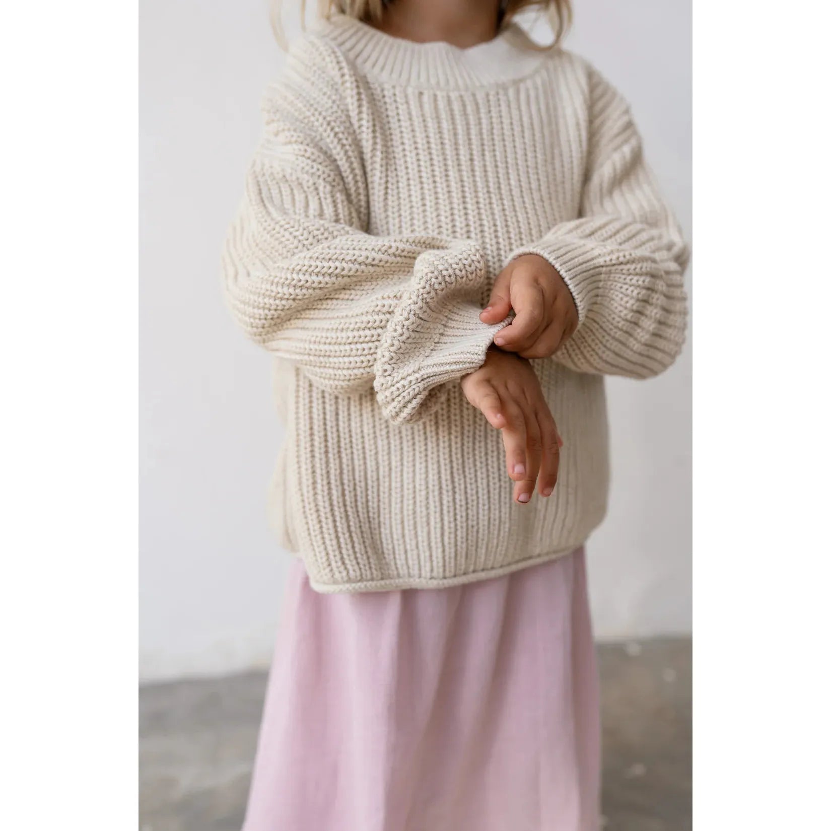 Chunky Knit Jumper - Natural