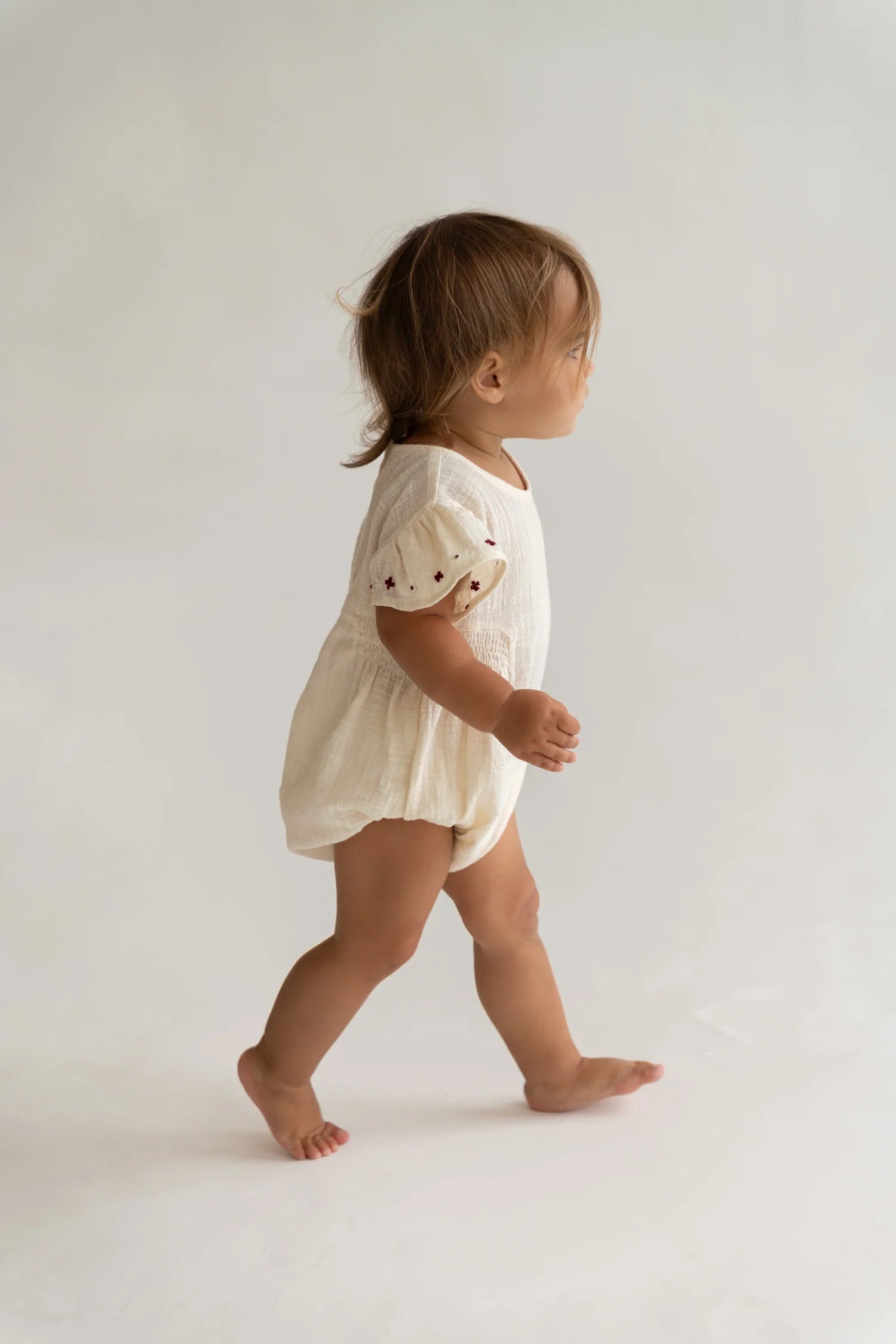 Blossom Romper - Natural