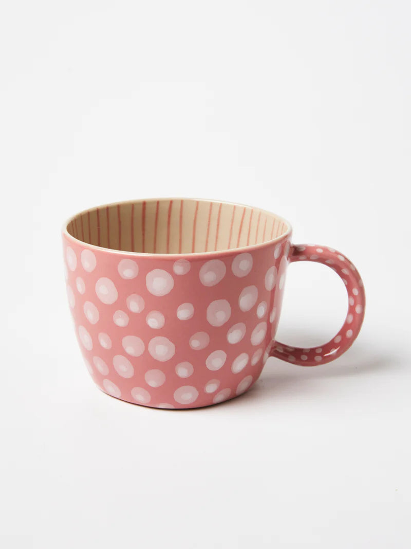 Chino Mug Pink Dot