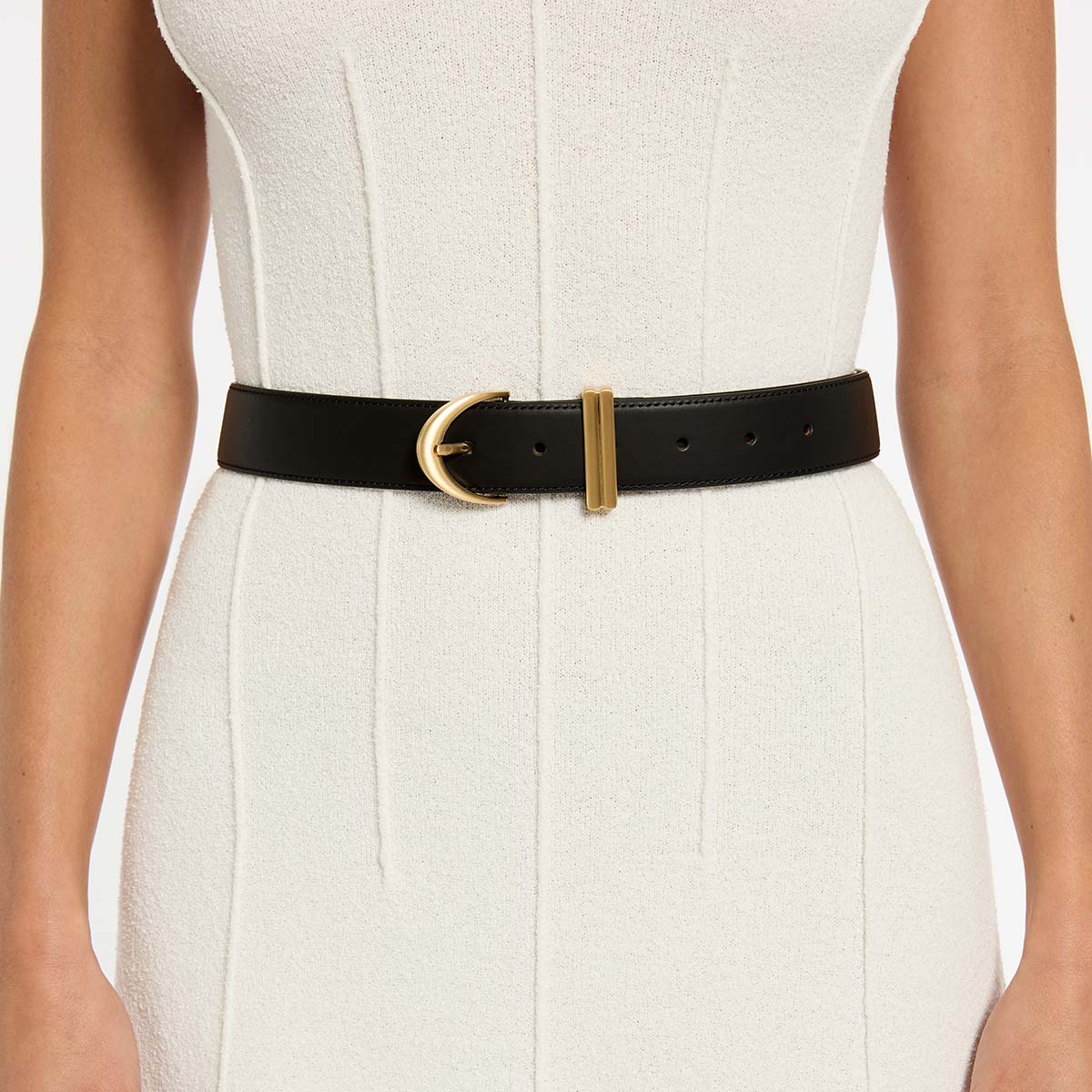 Under Your Spell Belt - Black Nappa/Gold