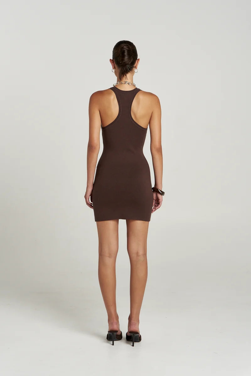 Phoebe Mini Dress - Espresso