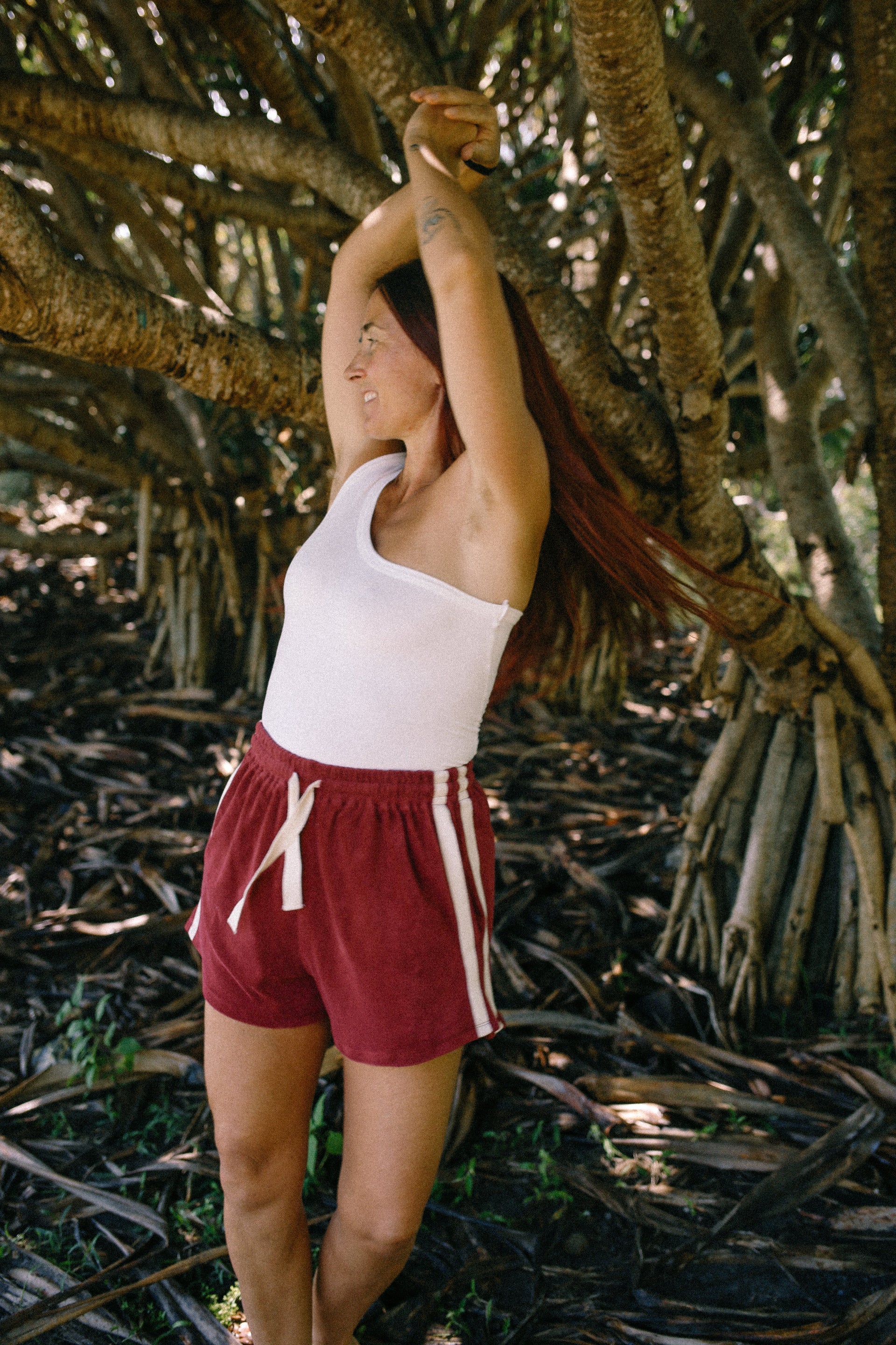 Terry Towelling Short - Berry