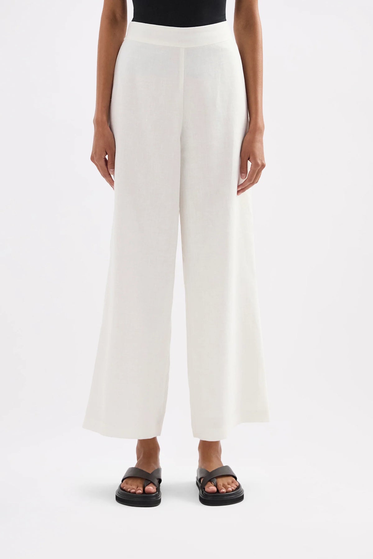 Thilda Linen Culotte - White