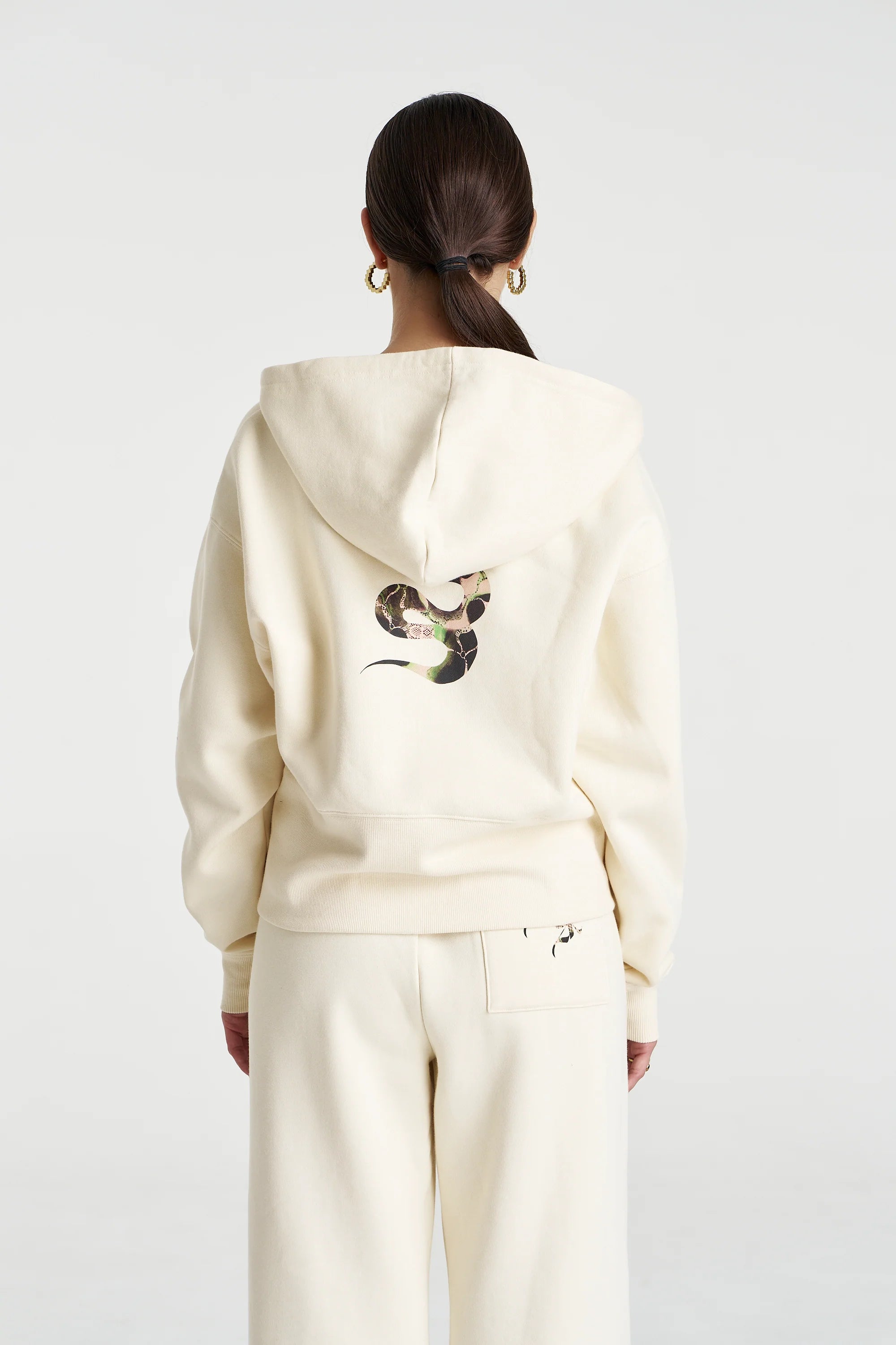 Motif Hoodie - Vanilla