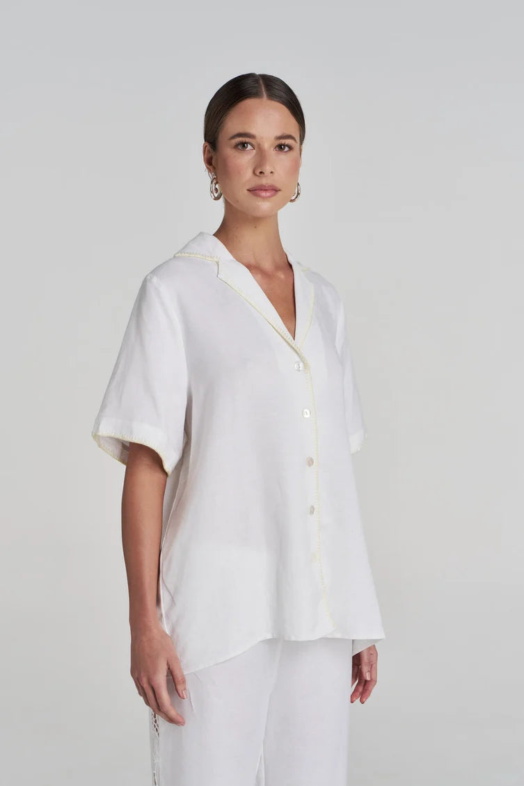 SS Anglaise Shirt - White