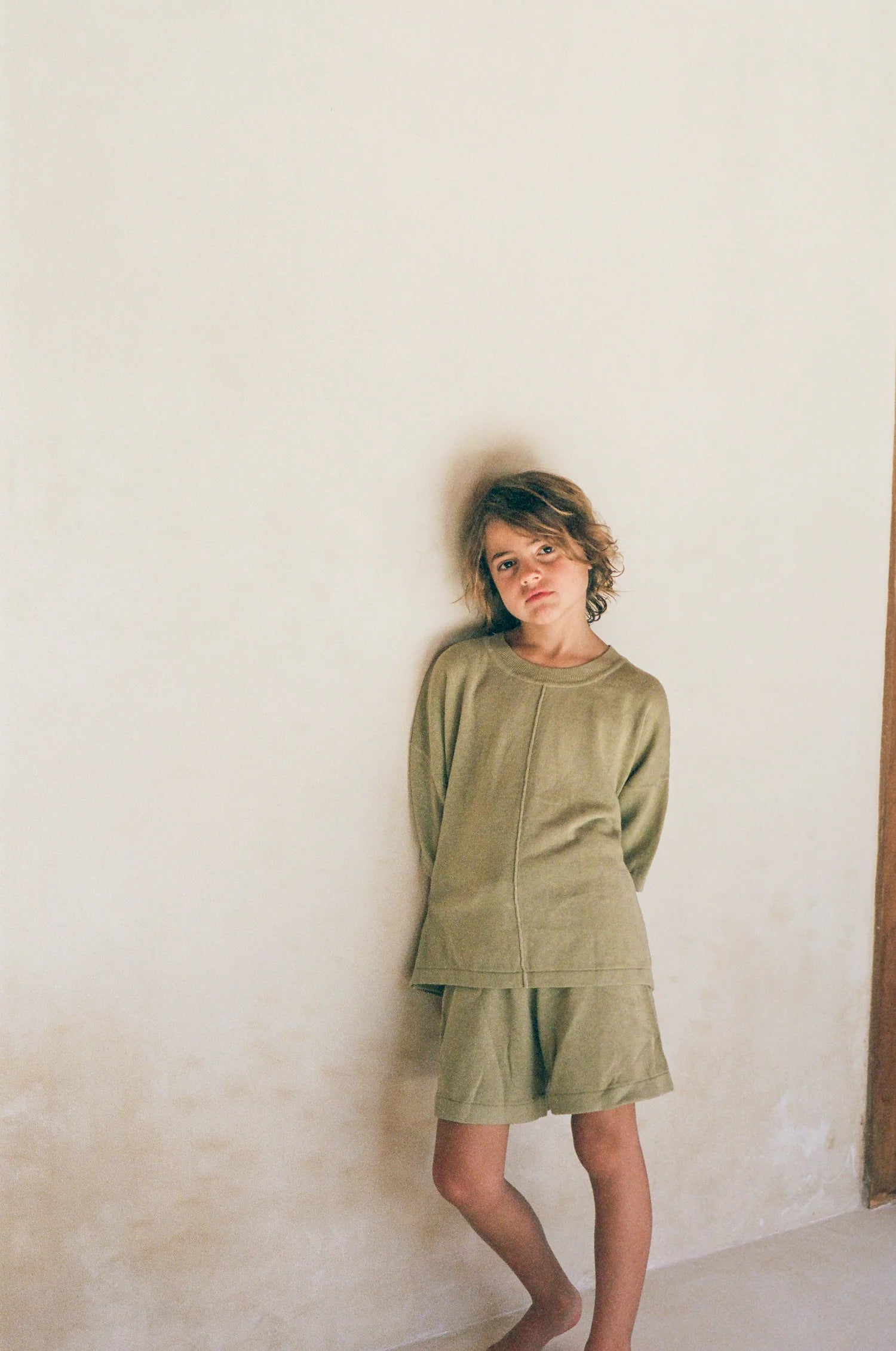 Lightweight Knit Tee - Moss