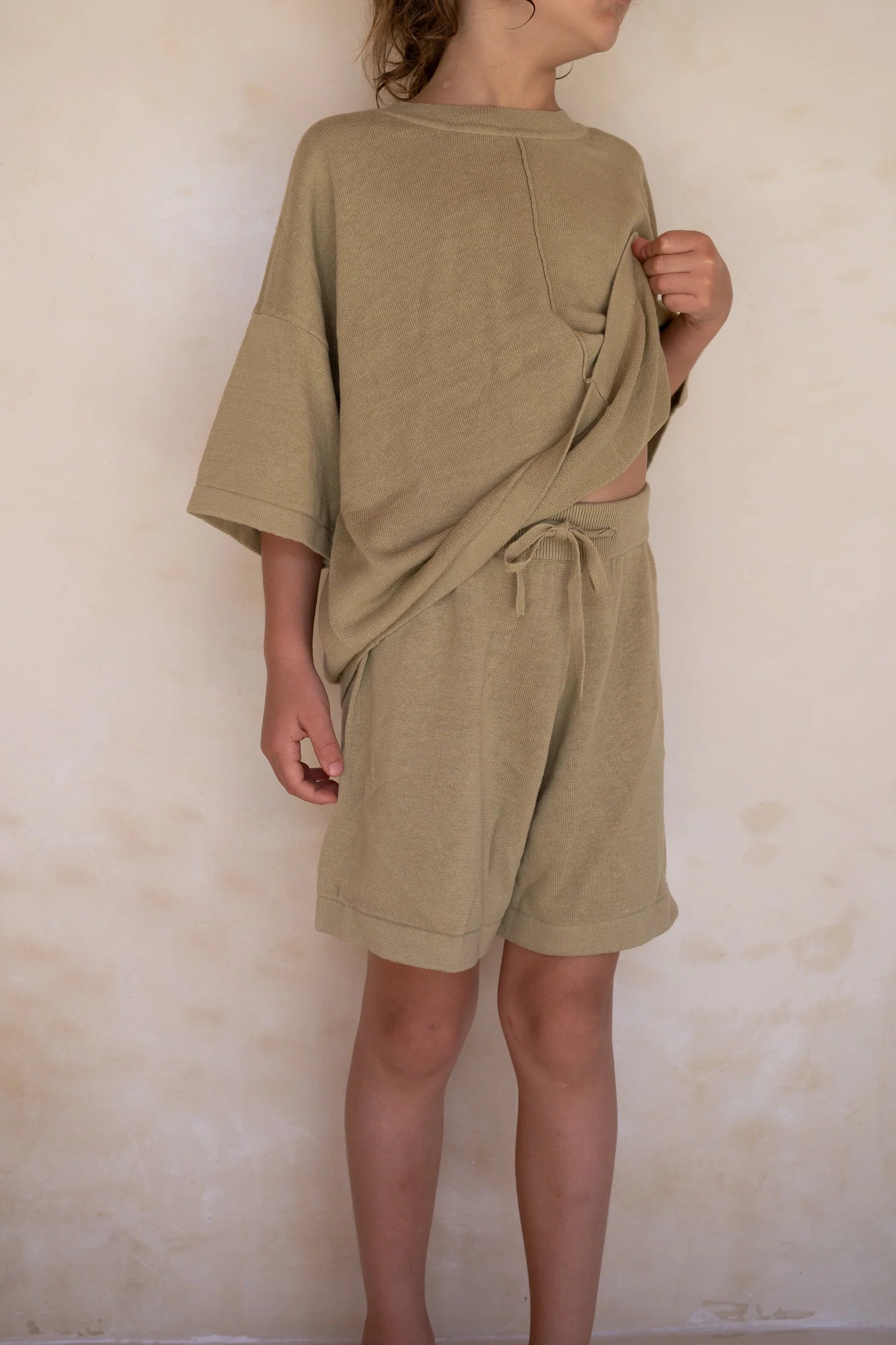 Lightweight Knit Shorts - Moss