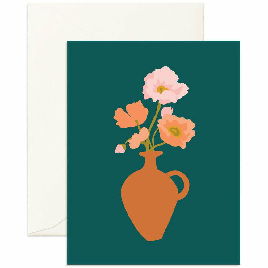 Fox & Fallow Muse Poppies Greeting Card