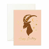 Fox & Fallow Capricorn Birthday Greeting Card