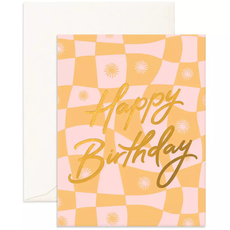 Fox & Fallow Birthday Warp Greeting Card
