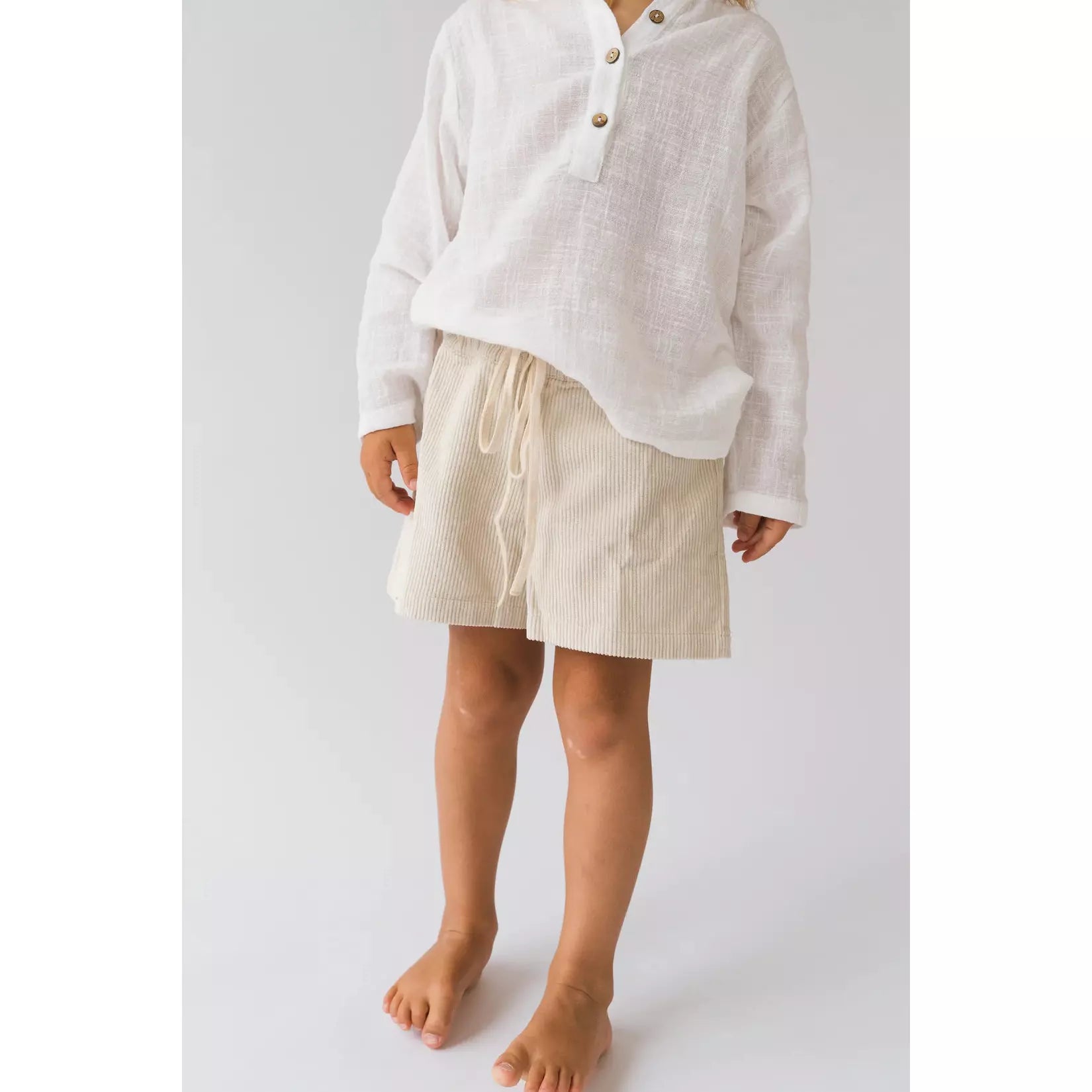 Illoura The Label Bowie Shorts - Natural Cord